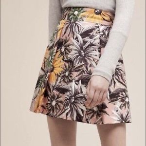 Black Halo Lingering Mini Floral skirt